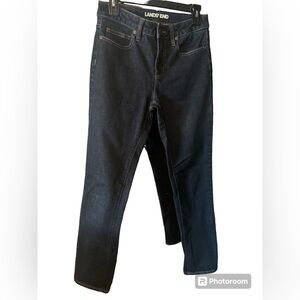 Lands’ End Women’s Denim Mid- Rise Straight Jeans, Y2K